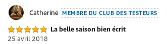 Commentaire de Catherine sur deux automnes