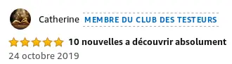 Commentaire de Catherine sur 10 nuances d'indés : 10 nouvelles à découvrir absolument