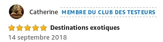 Commentaire de Catherine sur Destinations inconnues